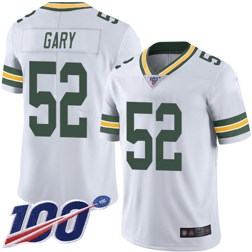 Green Bay Packers Limited White Men #52 Gary Rashan Road Jersey Nike NFL 100th Season Vapor Untouchable->youth nfl jersey->Youth Jersey